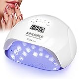 Nailgirls LED UV Lamp Nägel,150W Nail Lamp 4 Timer Auto Sensor LCD Display...