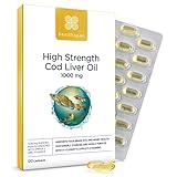 Healthspan Lebertran 1.000 mg | Reich an Omega-3-Fettsäuren DHA & EPA | Vitamin...