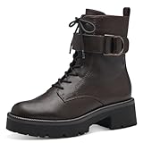 Tamaris Damen Schnürstiefel Vegan Winter gefüttert; MOCCA/braun; 39 EU