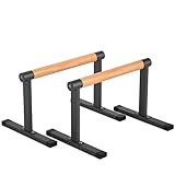 Parallettes calisthenics Holz Rutschfeste Liegestützgriffe, Premium Turnen und...