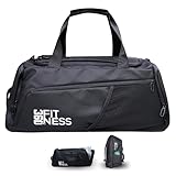 360GRAD Fitness - Sporttasche Trainingstasche mit Rucksackfunktion 42l sowie Schuhfach und...