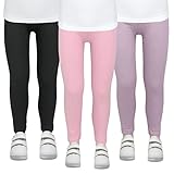 TupTam Mädchen Leggings Herbst Leggins Winterleggings Thermoleggins 3er Pack, Farbe:...