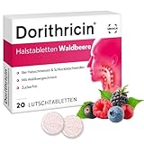 Dorithricin Halstabletten Waldbeere 20 Lutschtabletten bei Halsschmerzen &...