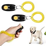 GHEART Hund Clicker, Trainings-Clicker mit Handschlaufe, Hundetraining Klicker,...