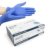 Nitrile Gloves 100 Count – Latex Free Gloves for Cooking and Food Prep, Surface...