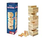 Noris 606101020 Deluxe Tip Tower (27,5 x 8 cm) aus Holz - spannender Wackelturm...