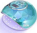 Janolia Nageltrockner Lampe, 86W LED UV Nagellampe mit Sensor LCD Display für...