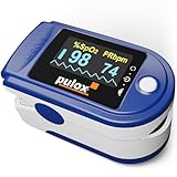 Pulsoximeter PULOX PO-200 Solo in Blau Fingerpulsoximeter für die Messung des Pulses und...