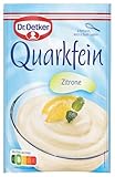 Dr. Oetker Quarkfein Zitrone 14er Pack, 14 x 57 g Dessertpulver für eine Quarkspeise...