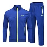 YSENTO Herren Trainingsanzüge Outfits Set 2-teilig Jogginganzüge Warm Up Sweatsuits...