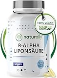 naturally R Alpha Liponsäure Kapseln [für 4 Monate] 120 Stück 300 mg R Alpha...