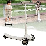 CXYTX Kinderroller, Dreiradscooter mit LED Räder, 4 HöhenverstellbareCityroller, faltbar...