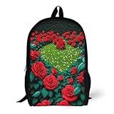 SORECI Rosen Kindergartenrucksack Wasserdicht Rucksäcke Blume 3D Pattern Kinder...