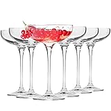 Krosno Sektschalen Sektgläser Champagner-Gläser | Set von 6 | 240 ML | Harmony...