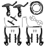 Luckwaii Fahrrad Bremsen Set Aluminium Bremshebel Schalthebel Fahrrad Bremshebel Fahrrad V...