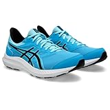 Asics Herren JOLT 4 Sneaker, Bright Cyan Black, 44.5 EU