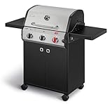 Enders® Gasgrill Chicago Next 3 R Turbo, 3-Edelstahlbrenner, doppelwandige Garhaube, 2...