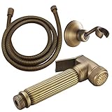 LAROCH Dusche Amibronze Messing Porzellan Badezimmer Handduschkopf Regendusche Wasserhahn...