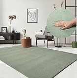 the carpet Relax kuscheliger Kurzflor Teppich, Anti-Rutsch Unterseite, Waschbar bis 30...