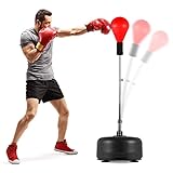 MSPORTS Punchingball Premium Boxstand I Höhenverstellbarer Standbox-Trainer...