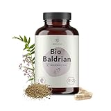 BIONUTRA® Baldrian Kapseln Bio (180 x 750 mg), hochdosiert, deutsche...