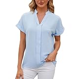 Warehouse Deals Angebote Longshirt Damen Hemd Damenbluse Einfarbig Revers Button Down...