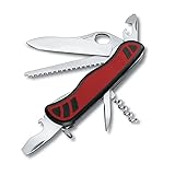 Victorinox, Taschenmesser, Forester M Grip, 111 mm, rot/schwarz (10 Funktionen,...