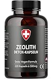 Zeolith-Kapseln von Active Swiss | 220 Kapseln aus Zeolith mit 95%...