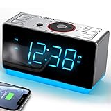 iTOMA Radiowecker mit Bluetooth Lautsprecher, FM Radio, Dual Wecker mit Snooze,...