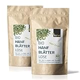 BioFeel - BIO Hanfblätter lose - 80g - 2er Set (2x 40g) - Direkt vom deutschen...