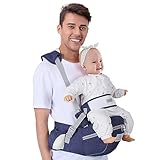 IULONEE Baby Hüftsitz Ergonomische Hüfthocker mit verstellbarem Einzelner...