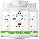 Krillöl Kapseln - 1000mg Neptune Krill Öl im 135 Tages-Vorrat - Omega 3-6-9 EPA DHA...