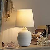 Aigostar Tischlampe Keramik Tischleuchte Lampe für Nachttisch Beistelltisch...