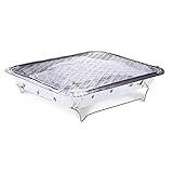 Tragbarer Grill, Grill, mit Holzkohle, Einweg-Aluminiumfolie, für Zuhause, Outdoor,...