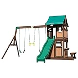 Backyard Discovery Lakewood Spielturm aus Holz | XXL Spielhaus für Kinder mit...