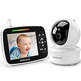 Kidsneed Babyphone, Babyphone mit Video, mit ferngesteuerter Zoom-Kamera und Audio,...