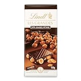 Lindt Schokolade Les Grandes Haselnuss Feinherb Tafel | Ganze Nüsse und karamellisierte...