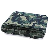 KARAT Camouflage Abdeckplane 100g/m² - Regenplane für Outdoor, Camping, Bauplane,...