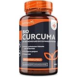 Bio Curcuma Kapseln mit Ingwer - 270 hochdosierte Kurkuma Kapseln - mit Bio Pfeffer (0,8...