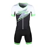 ZAOSU Racing Herren Aerosuit Full Zip - Trisuit Einteiler | Compression...