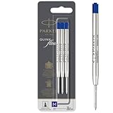 Parker Ballpoint Pen Refills | Medium Point | Blue QUINKflow Ink | 3 Count