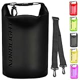 Dry Bag 5L Wasserdichter Beutel - (Schwarz) Handytasche Und Strandsafe Dokumententasche...