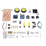 Kadimendium Smart Robot Car Chassis Kit DIY Programmierbares Entwicklungsboard 2WD...