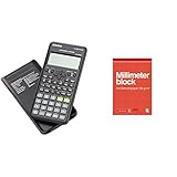 Casio fx-82ES Plus Wissenschaftlicher Taschenrechner 2. Edition, Schwarz &...