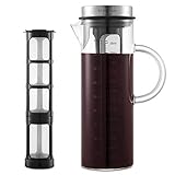 SILBERTHAL Kaffeebereiter Glas 1.3l - Cold Brew Coffee Maker mit Filter für...