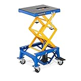 MSW MSW-MHB-150-PRO Scherenhebebühne mit Rollen 150 kg Fußpedal Höhe 35 - 87 cm