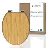 SCHÜTTE WC-Sitz BAMBOO mit Absenkautomatik, massiver Bambus Toilettendeckel, nachhaltiger...