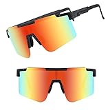 mizikuu Polarisierte Sonnenbrille, Fahrradbrille Herren Damen UV400 Schutz Winddicht...