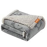 Feandrea wasserdichte Hundedecke, Sherpa Fleece Haustier Decke für kleine und...