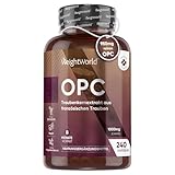 OPC Traubenkernextrakt - 240 Stücke - 1000mg Extrakt je Kapsel - 8 Monate Vorrat - 95%...